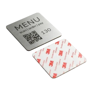 70 mm Premium Metall-Touchpoint rückseitig selbstklebend