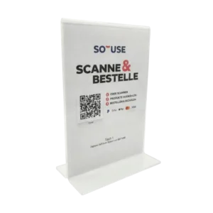 DIN A6 Acrylglas Aufsteller inklusive Inlays