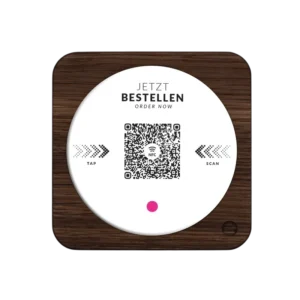 Quadratischer Holz-Tischaufleger inkl. NFC by Smoofdots