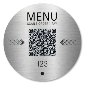 80 mm selbstklebender Edelstahl-Button by Smoofdots